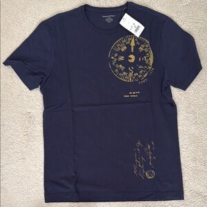 Banana Republic Navy Blue Graphic T-Shirt NWT